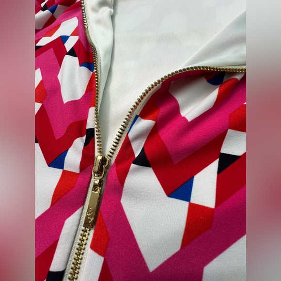 Eliza J Geometric Shift Midi Dress Size: 8 Excellent Used Condition. - Picture 9 of 11